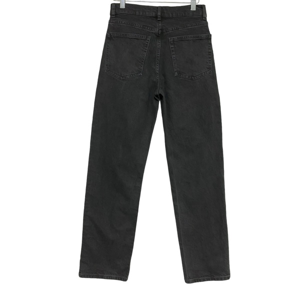Reformation Liza Ultra High Rise Straight Jeans in Washed Black | Size 26 - Picture 6 of 13